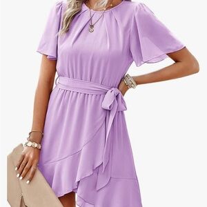 Elegant purple dress